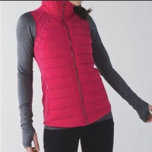 Lululemon Fluffed Up Vest in Boom Juice Pink in Size 6